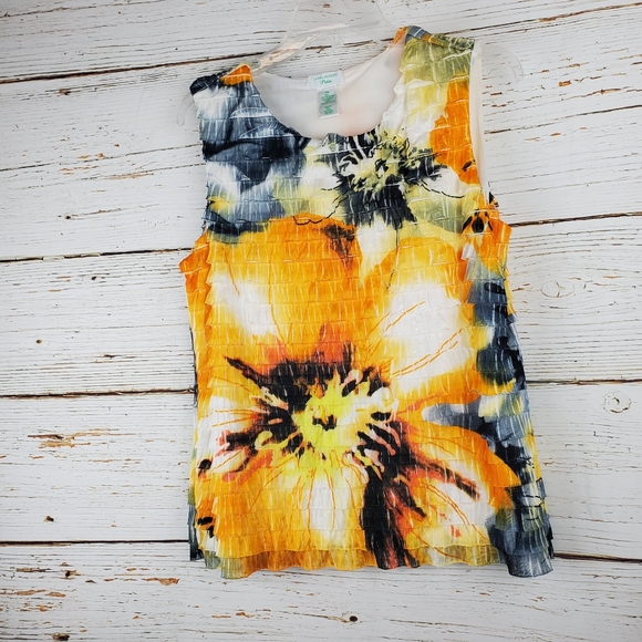 Laura Ashley Ruffled Sleeveless Top - Picture 2 of 5